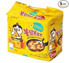 Samyang Hot Chicken Ramen Cheese 140G (Pack Of 5)