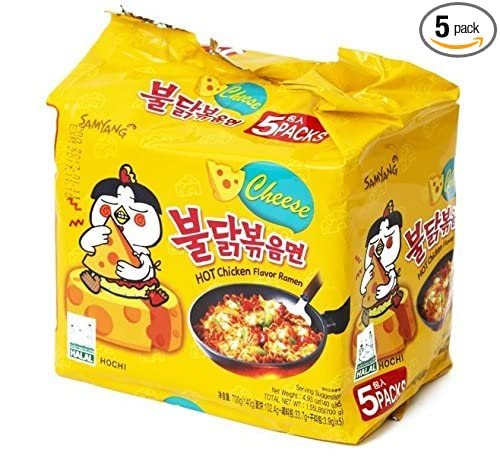 Samyang Hot Chicken Ramen Cheese 140G (Pack Of 5)