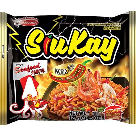 Instant Noodles Seafood Spicy SK 127 G ACECOOK SIUKAY