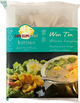 DIM SUM CHEF Netherlands Wan-Tan, filled with shrimp/pork, 12 x 15 g (180 g)