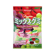 JP Frutia Gummy Candy Grape/Stwby/Muscat 102g