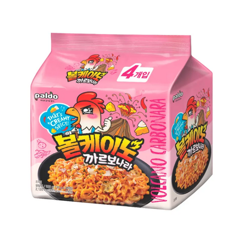 Paldo CARBONARA VOLCANO 130g x 4 Packs