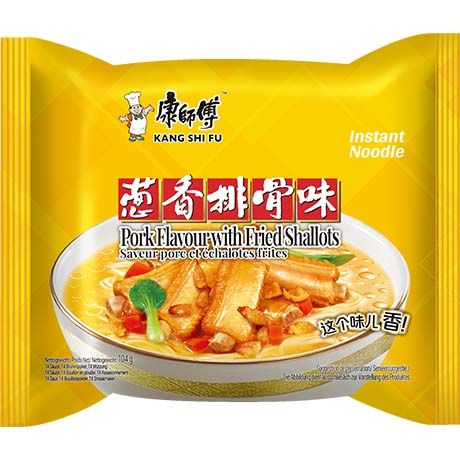 Inst Noodles Pork & Fried Shallots 5 X 104 G KANG SHI FU