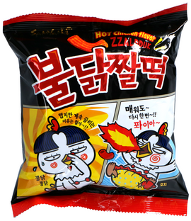 SAMYANG Zzaldduk traškūs aštrūs užkandžiai 120g KR