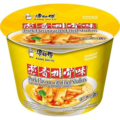 Inst. Noodles Pork & Fried Shallots Bowl 108 G KANG SHI FU