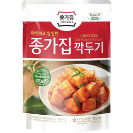 Kimchi Kkakdugi Sliced Radish 500 G JONGGA