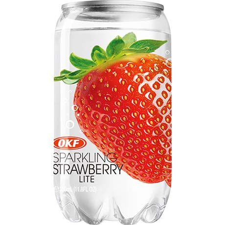 Sparkling Drink Strawberry Can 350 ML OKF