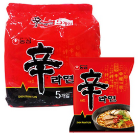 Greitai paruošiami makaronai Shin Ramyun 120 GR x 5 pakeliai NONGSHIM