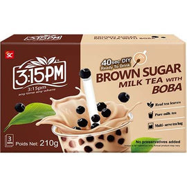 Pieno burbuliukų arbata Rudasis cukrus 70 G 15:15