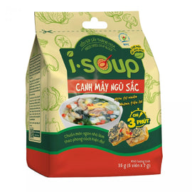 ISOUP penkių spalvų daržovių sriuba 35g VN