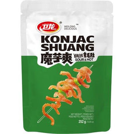 WEILONG Konjac Shuang Hot &amp; Sour 252 GR