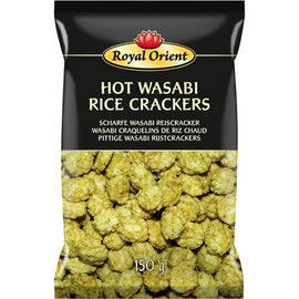 Rīsu krekers Wasabi Hot 150 G ROYAL ORIENT