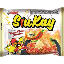 Greitai paruošiami makaronai, sūris ir vištiena, aštrus 127 G ACECOOK