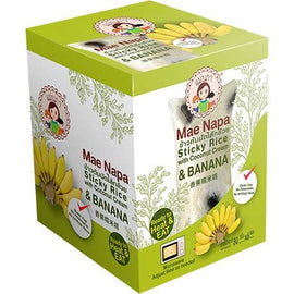 Glutinous Rice Coconut Banana 80 GR x 6 Packs  MAE NAPA