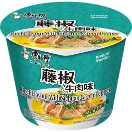 Inst Noodles Beef&Gr Sichuan Pepper Bowl 108 G KANG SHI FU