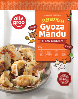 ALLGROO Pietų Korėja Koldūnai su vištiena, Korėjietiškas BBQ 25 x 20 g / vnt.  500 g