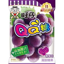 QQ Gummy Grape 70 G WANT WANT