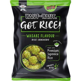 Rice Cracker Wasabi Got Rice!  85 G WANT WANT