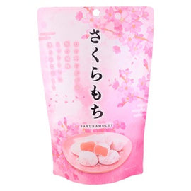 SEIKI - SAKURA MOCHI STAND PACK - Japanese chewy Rice Cakes with Cherry Blossom Flavour 130 GR