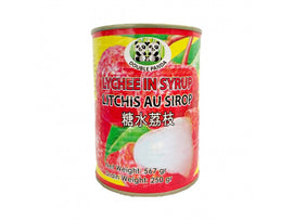 DOUBLE PANDA konservuoti ličiai sirupe 567g VN