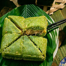 [Užsakyti] Bánh Chưng / Chung ryžių pyragas / Chung Rīsu Kūka 1 kg