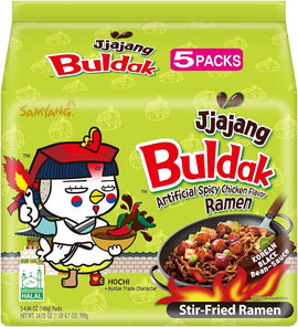 SAMYANG karšta vištiena Buldak Jjajang ramen 140 GR x 5 pak