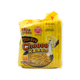 (OTTOGI) OTG STIR-FRIED CHEESE RAMEN (4X120G)