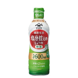 YAMASA SENDO-SEIKATSU TOKUSEN SHOYU MAŽIAU DRUSKOS, SOJŲ PADAŽAS 600 ml JP
