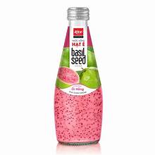 VN Basil Seed Drink Guava Flavor 290ml