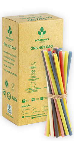 ECO FOOD - MEDIUM SIZE RICE STRAWS – Φ8 x 10 Straws