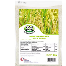 DOUBLE PANDA Round Glutinous Rice Nep Hoa Vang 1kg VN
