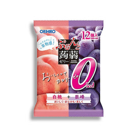 ORIHIRO Purun&amp;Konjac Jelly Peach&amp;Grape 216g JP