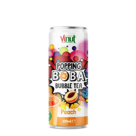 Popping Boba Bubble Tea - Peach 320ml