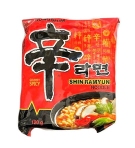 Ātri pagatavojamās nūdeles Shin Ramyun 120 GR NONGSHIM