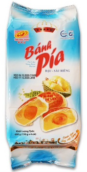 THV Pia Cake Durian Mung Bean ar sālītām olām 600g VN