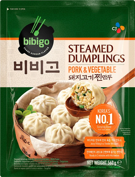 Frozen Bibigo Steamed Dumplings Pork and Vegetable 560 GR
