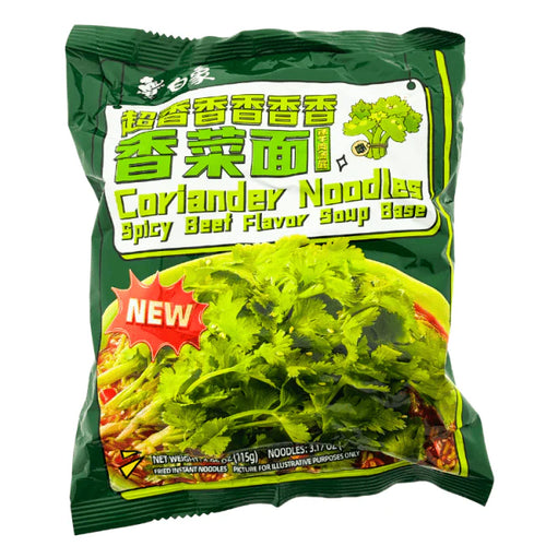 BX Inst Coriander Noodles Spicy Beef Fl 115g