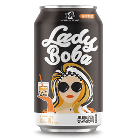Lady Boba Bubble Milk arbata rudasis cukrus 315ml